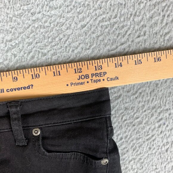 Anine Bing Jagger Jeans Womens 24 Black Low Rise Stretch Denim Skinny Crop Ankle - Picture 14 of 16